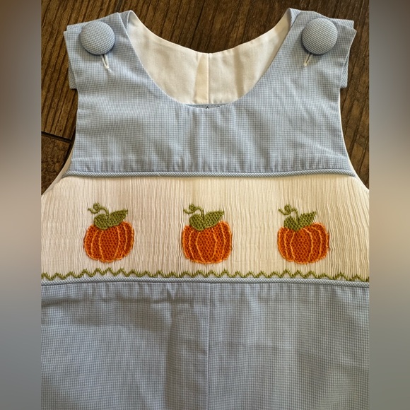 Three Sisters Longall with Pumpkin Smocking - Picture 2 of 6